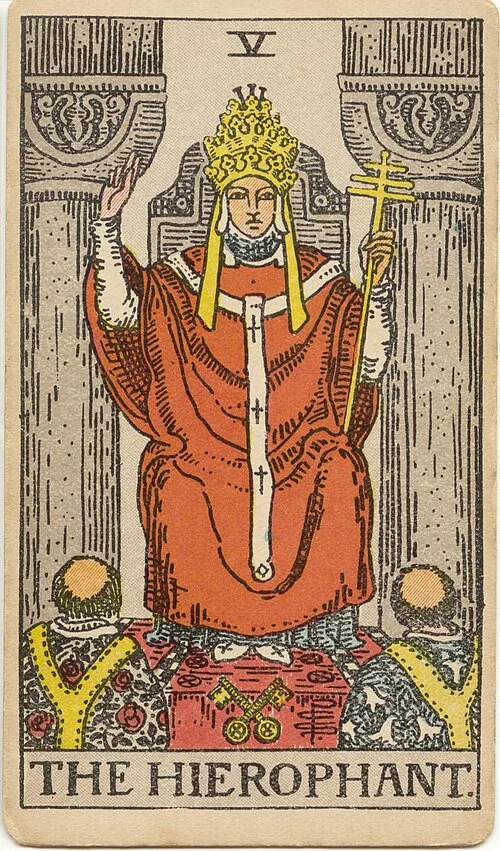Tranh lá bài Giáo Hoàng (The Hierophant)
