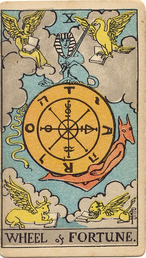Tranh lá bài Vòng Quay May Mắn (Wheel of Fortune)