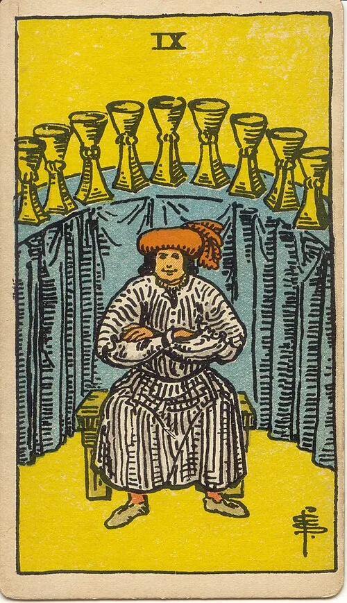Tranh lá bài Chín Cốc (Nine of Cups)