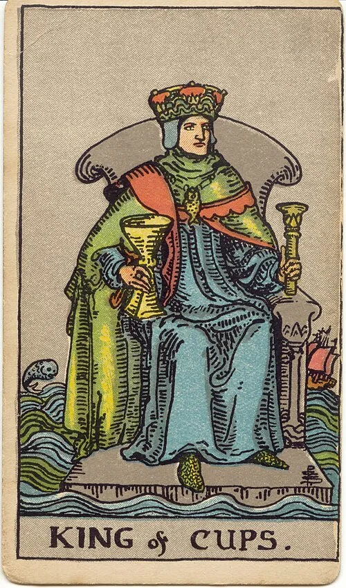Tranh lá bài Vua Cốc (King of Cups)