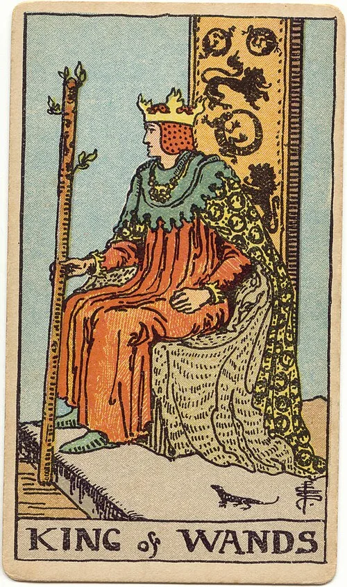 Tranh lá bài Vua Gậy (King of Wands)