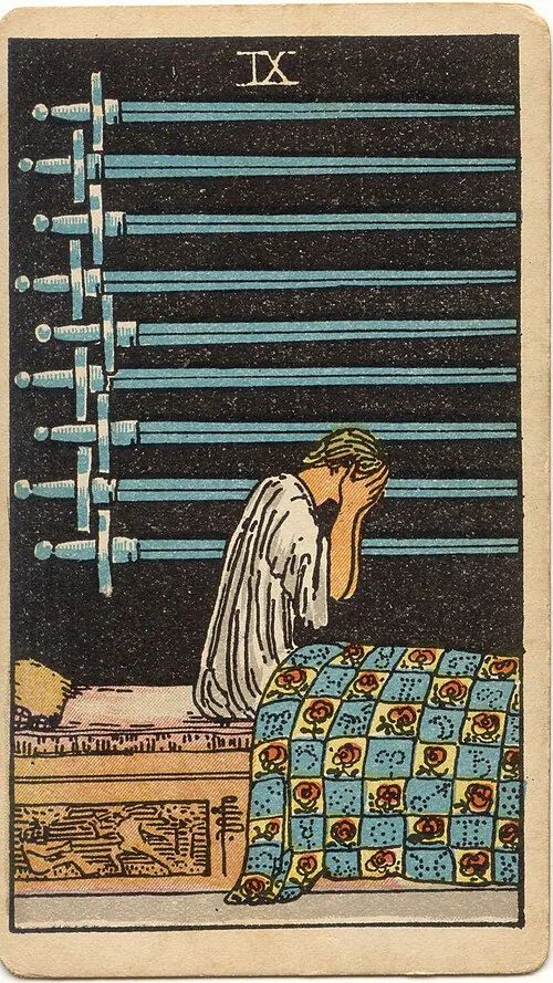 Tranh lá bài Chín Kiếm (Nine of Swords)